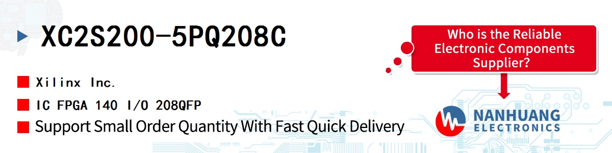 XC2S200-5PQ208C Xilinx IC FPGA 140 I/O 208QFP