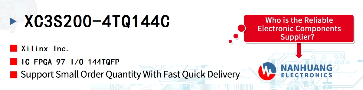 XC3S200-4TQ144C Xilinx IC FPGA 97 I/O 144TQFP