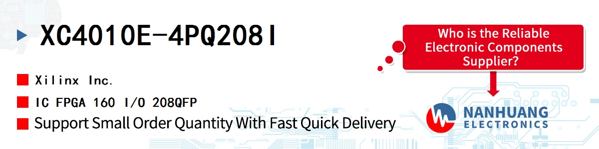 XC4010E-4PQ208I Xilinx IC FPGA 160 I/O 208QFP