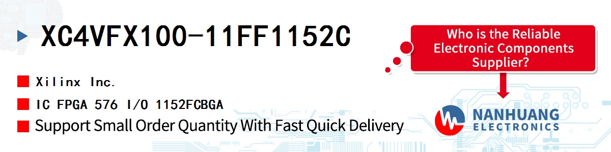 XC4VFX100-11FF1152C Xilinx IC FPGA 576 I/O 1152FCBGA