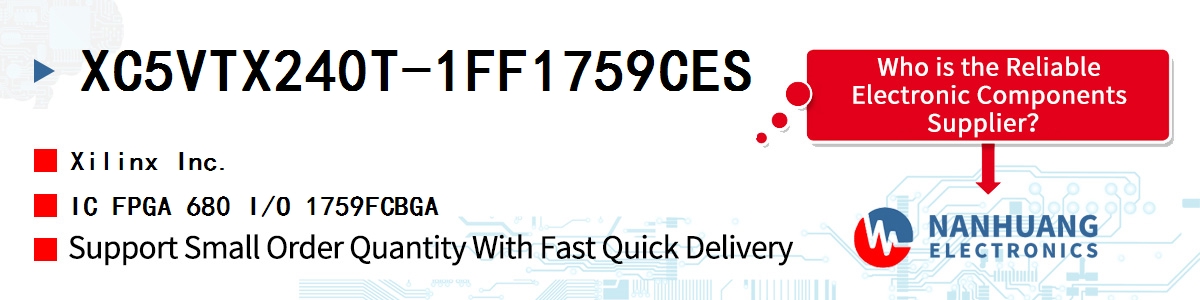 XC5VTX240T-1FF1759CES Xilinx IC FPGA 680 I/O 1759FCBGA