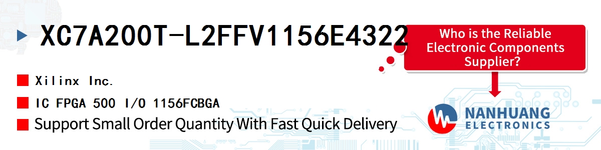 XC7A200T-L2FFV1156E4322 Xilinx IC FPGA 500 I/O 1156FCBGA