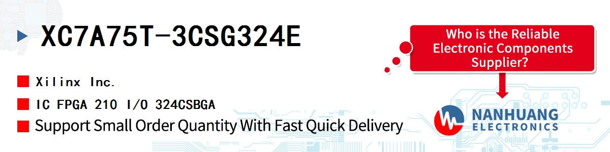 XC7A75T-3CSG324E Xilinx IC FPGA 210 I/O 324CSBGA