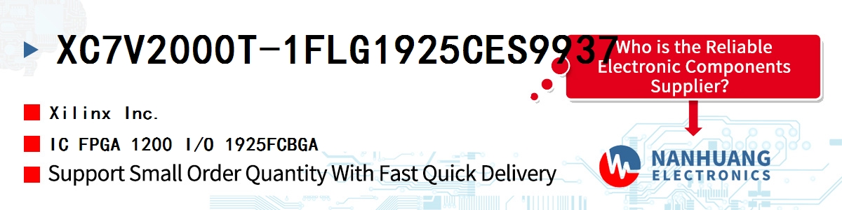 XC7V2000T-1FLG1925CES9937 Xilinx IC FPGA 1200 I/O 1925FCBGA