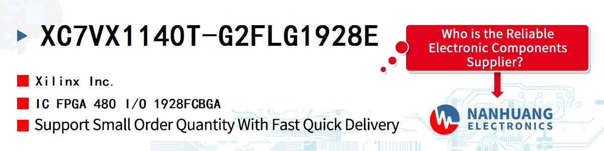 XC7VX1140T-G2FLG1928E Xilinx IC FPGA 480 I/O 1928FCBGA