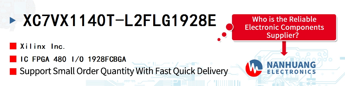 XC7VX1140T-L2FLG1928E Xilinx IC FPGA 480 I/O 1928FCBGA