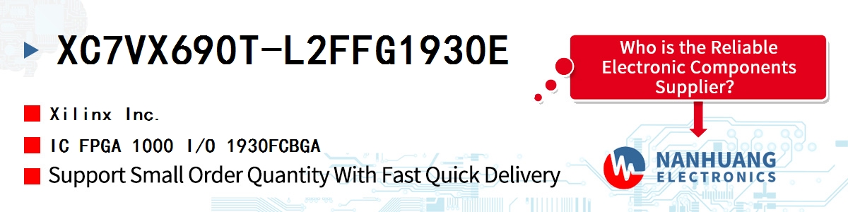 XC7VX690T-L2FFG1930E Xilinx IC FPGA 1000 I/O 1930FCBGA