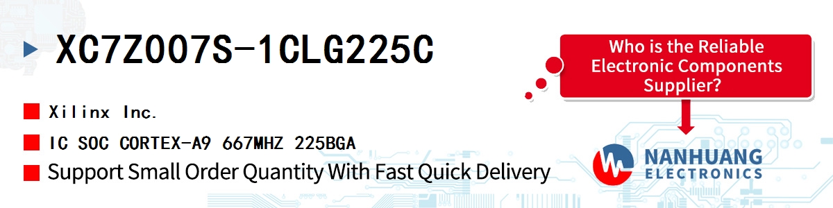 XC7Z007S-1CLG225C Xilinx IC SOC CORTEX-A9 667MHZ 225BGA