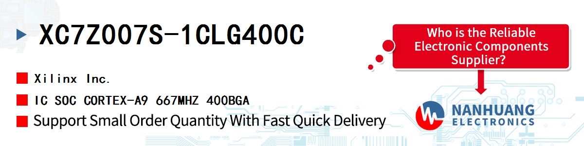 XC7Z007S-1CLG400C Xilinx IC SOC CORTEX-A9 667MHZ 400BGA