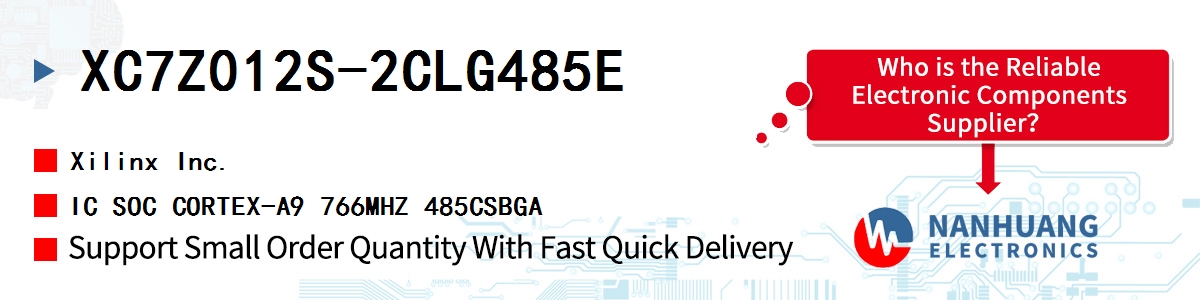 XC7Z012S-2CLG485E Xilinx IC SOC CORTEX-A9 766MHZ 485CSBGA