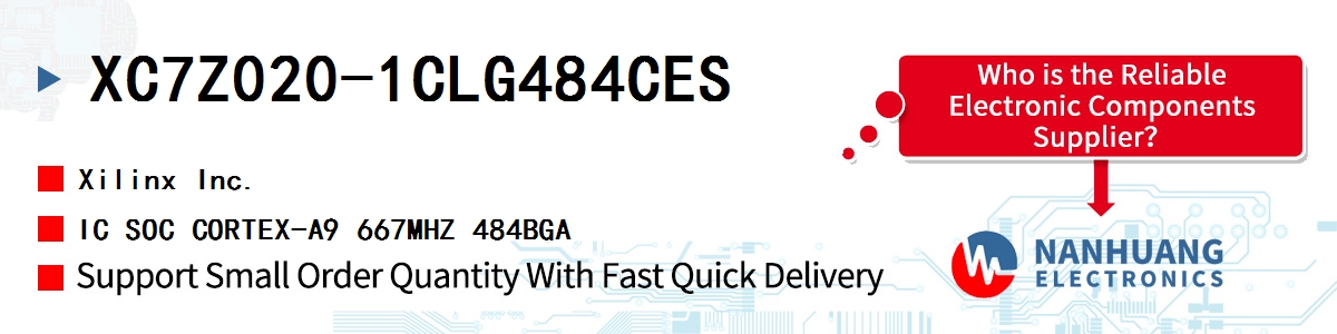 XC7Z020-1CLG484CES Xilinx IC SOC CORTEX-A9 667MHZ 484BGA