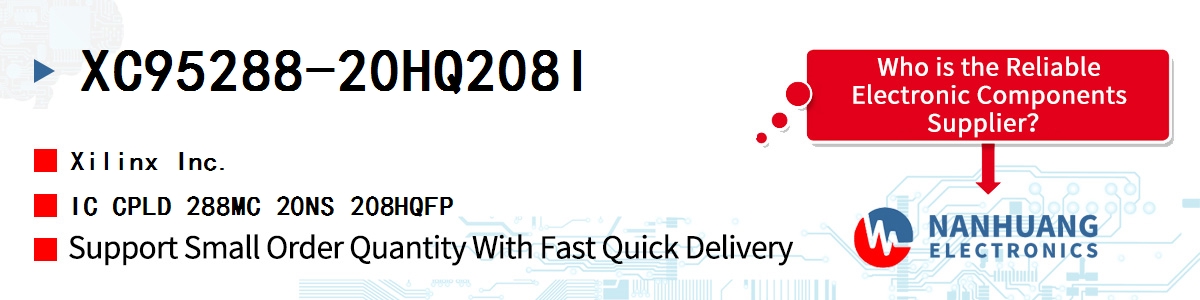 XC95288-20HQ208I Xilinx IC CPLD 288MC 20NS 208HQFP