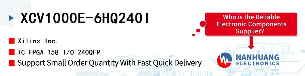 XCV1000E-6HQ240I Xilinx IC FPGA 158 I/O 240QFP